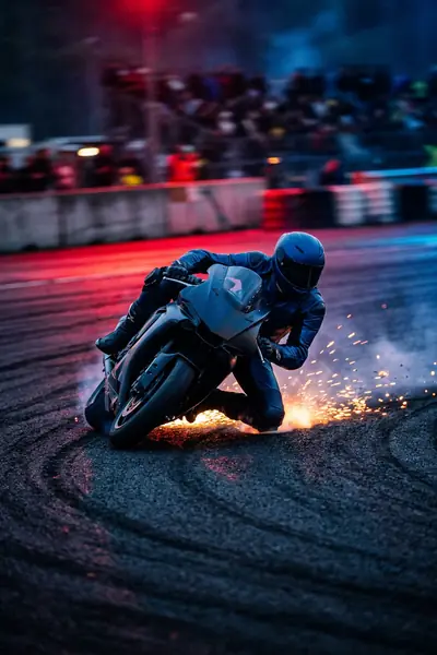 Live motorbike racing carried on an AllTimeIPTV stream at peak time