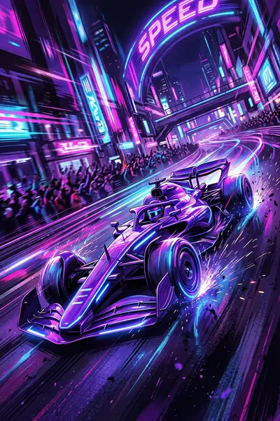 Live motor racing carried on an AllTimeIPTV stream at peak time